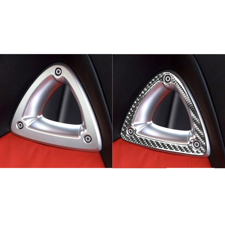 Car Carbon Fiber Seat Headrest Decorative Sticker for Mazda RX8 2004-2008, Left and Right Drive Universal, Seat Headrest