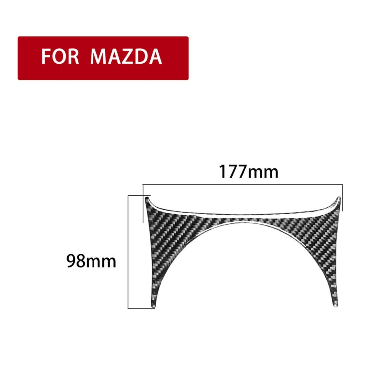 Car Carbon Fiber Gear Position Console Upper Decorative Sticker for Mazda RX8 2004-2008, Left and Right Drive Universal, Gear Position Console Upper