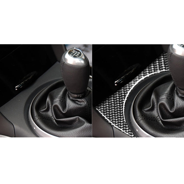 Car Carbon Fiber Gear Position Console Upper Decorative Sticker for Mazda RX8 2004-2008, Left and Right Drive Universal, Gear Position Console Upper