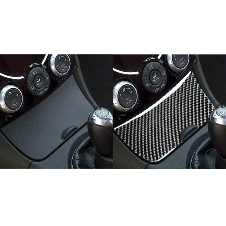 Car Carbon Fiber Storage Box Panel Decorative Sticker for Mazda RX8 2004-2008, Left and Right Drive Universal, Storage Box Panel
