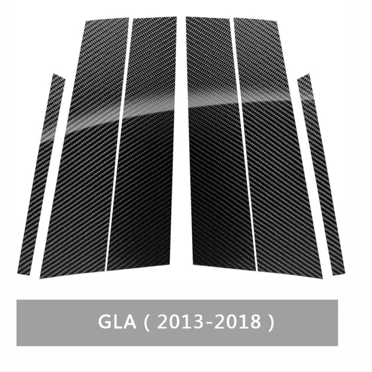 Car Carbon Fiber B Pillar Decorative Sticker for Mercedes-Benz GLA 2013-2018, Left and Right Drive Universal, For Mercedes-Benz GLA 2013-2018