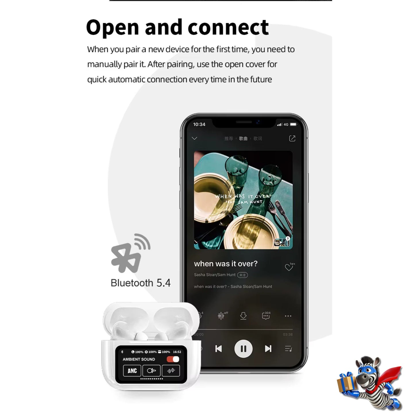 TRENDING - In Ear Pods - high quality deep bass - with Touch screen control case.