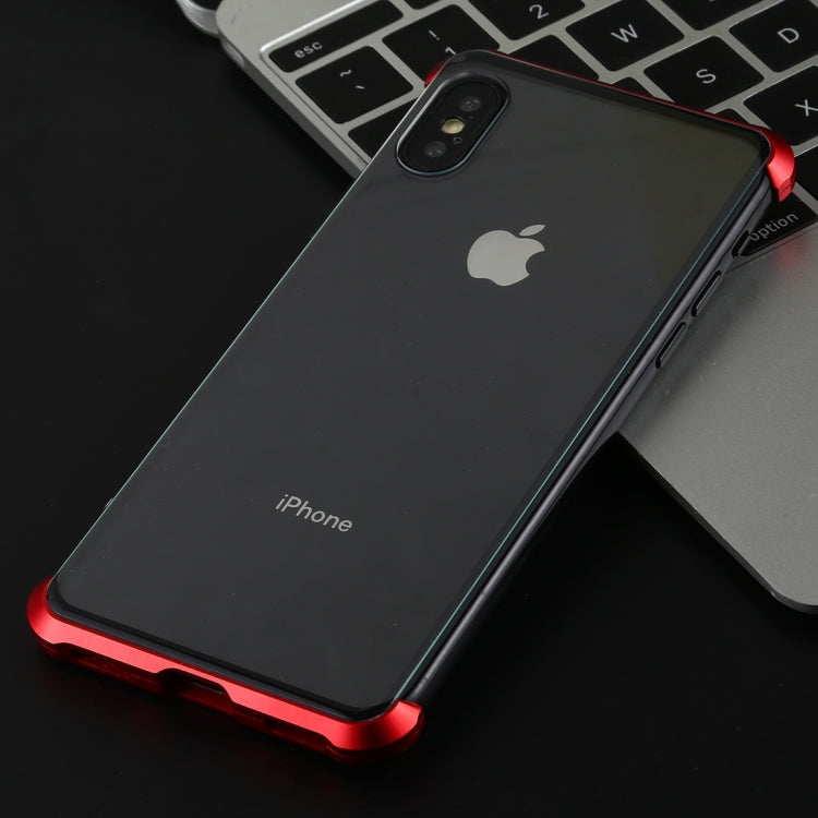 Ultra-thin angular frame magnetic absorption double - sided tempered glass shell, For iPhone X / XS, For iPhone XR, For iPhone XS Max