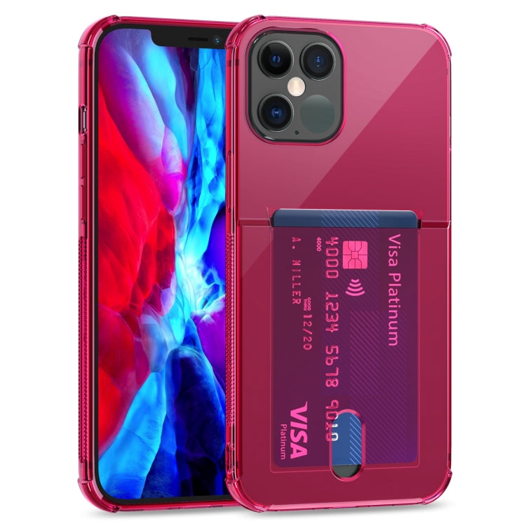 TPU Transparent Protective Case with Card Slots, For iPhone 12, For iPhone 12 Mini, For iPhone 12 Pro, For iPhone 12 Pro Max