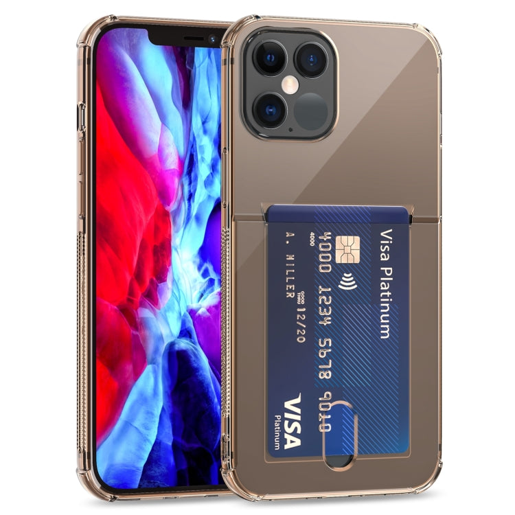 TPU Transparent Protective Case with Card Slots, For iPhone 12, For iPhone 12 Mini, For iPhone 12 Pro, For iPhone 12 Pro Max