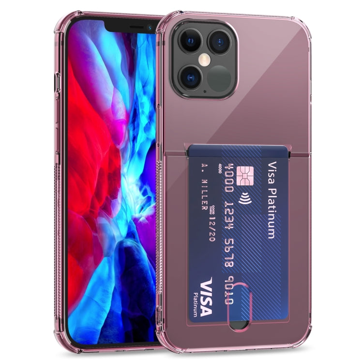 TPU Transparent Protective Case with Card Slots, For iPhone 12, For iPhone 12 Mini, For iPhone 12 Pro, For iPhone 12 Pro Max