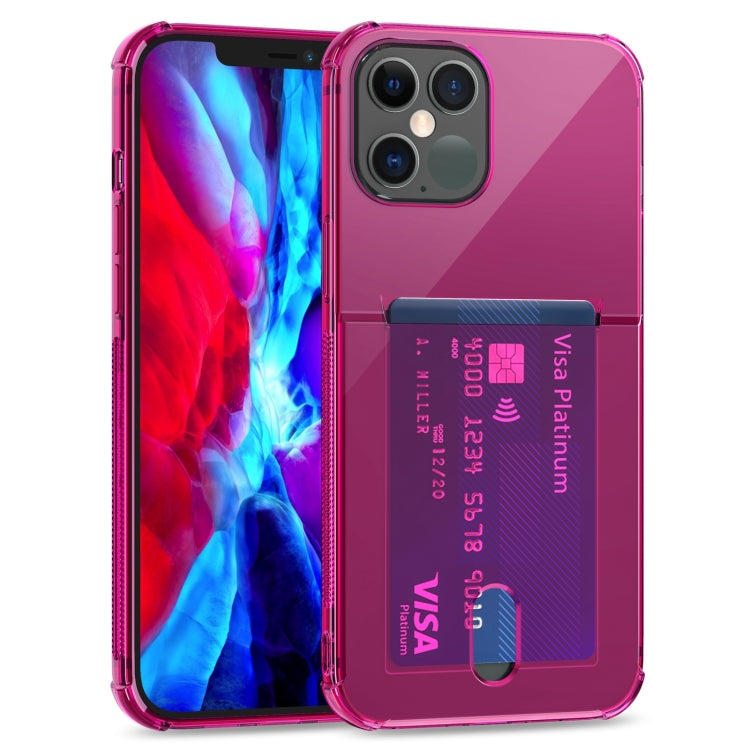 TPU Transparent Protective Case with Card Slots, For iPhone 12, For iPhone 12 Mini, For iPhone 12 Pro, For iPhone 12 Pro Max