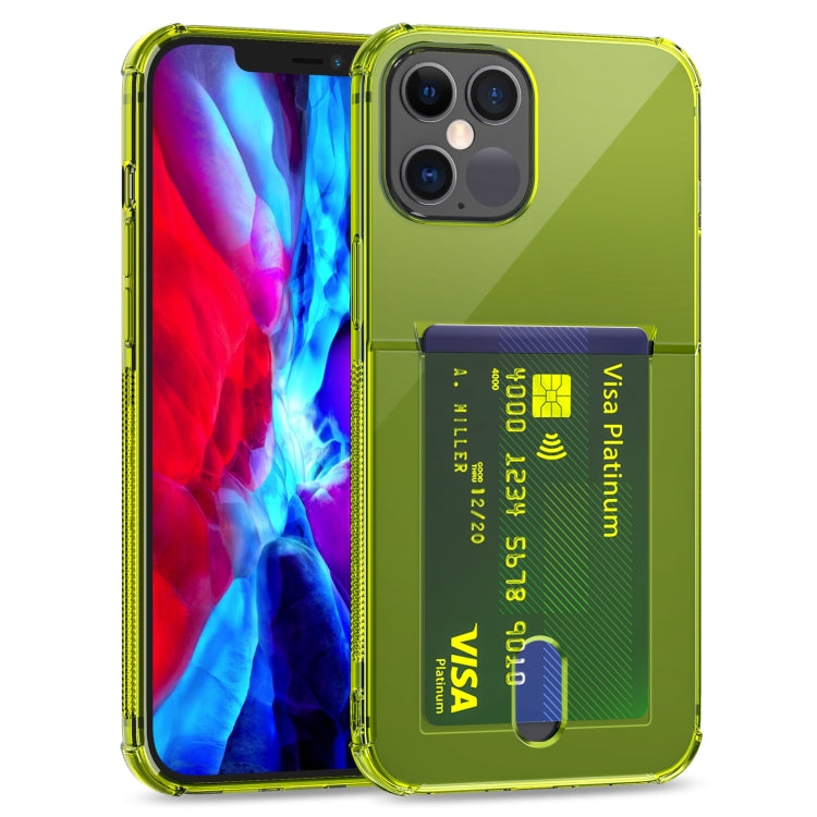 TPU Transparent Protective Case with Card Slots, For iPhone 12, For iPhone 12 Mini, For iPhone 12 Pro, For iPhone 12 Pro Max