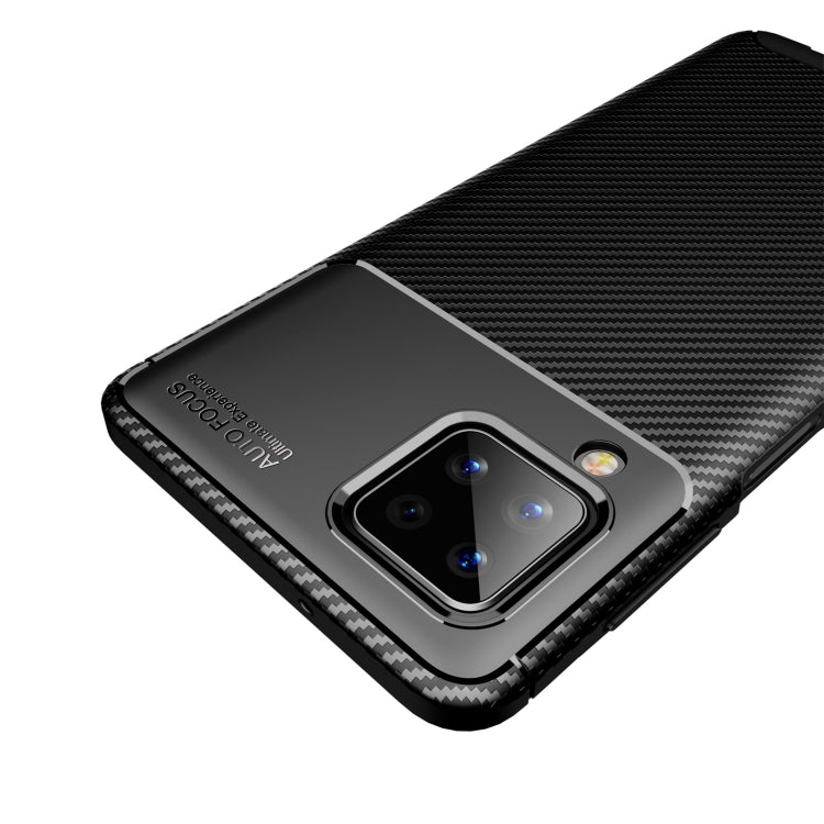 Carbon Fiber Texture Shockproof TPU Case, For Samsung Galaxy A12