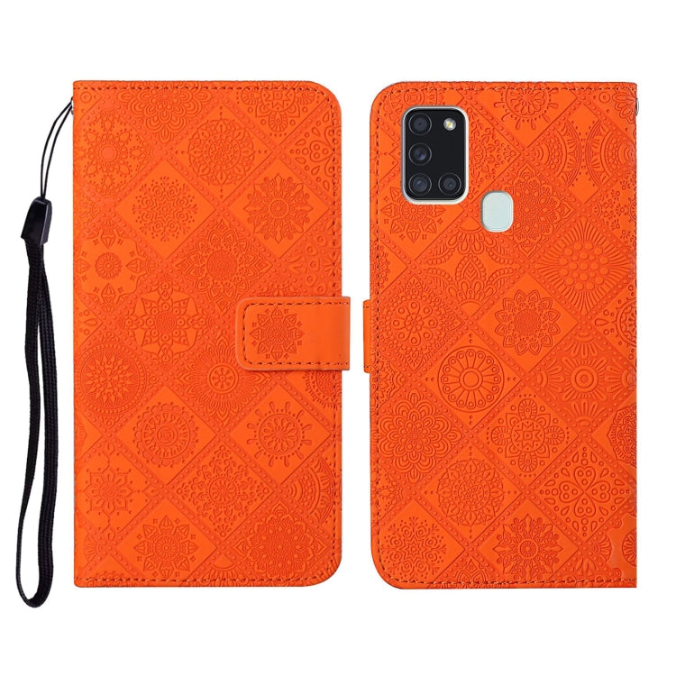 Ethnic Style Embossed Pattern Horizontal Flip Leather Case with Holder & Card Slots & Wallet & Lanyard, For Samsung Galaxy A20e, For Samsung Galaxy A20s, For Samsung Galaxy A21, For Samsung Galaxy A21s, For Samsung Galaxy A31, For Samsung Galaxy A40