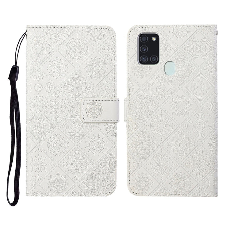Ethnic Style Embossed Pattern Horizontal Flip Leather Case with Holder & Card Slots & Wallet & Lanyard, For Samsung Galaxy A20e, For Samsung Galaxy A20s, For Samsung Galaxy A21, For Samsung Galaxy A21s, For Samsung Galaxy A31, For Samsung Galaxy A40