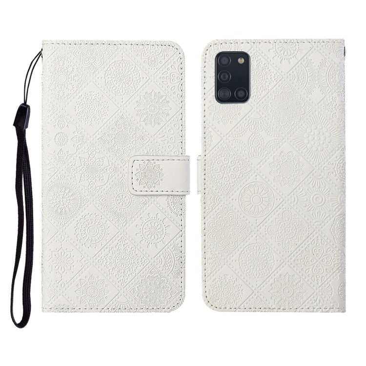 Ethnic Style Embossed Pattern Horizontal Flip Leather Case with Holder & Card Slots & Wallet & Lanyard, For Samsung Galaxy A20e, For Samsung Galaxy A20s, For Samsung Galaxy A21, For Samsung Galaxy A21s, For Samsung Galaxy A31, For Samsung Galaxy A40
