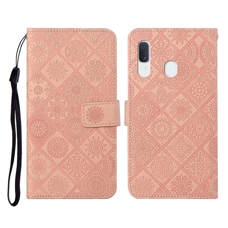 Ethnic Style Embossed Pattern Horizontal Flip Leather Case with Holder & Card Slots & Wallet & Lanyard, For Samsung Galaxy A20e, For Samsung Galaxy A20s, For Samsung Galaxy A21, For Samsung Galaxy A21s, For Samsung Galaxy A31, For Samsung Galaxy A40