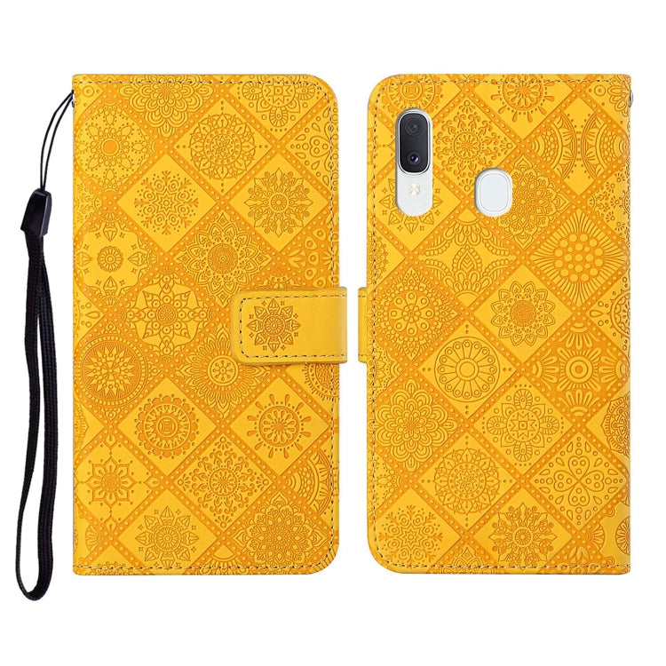 Ethnic Style Embossed Pattern Horizontal Flip Leather Case with Holder & Card Slots & Wallet & Lanyard, For Samsung Galaxy A20e, For Samsung Galaxy A20s, For Samsung Galaxy A21, For Samsung Galaxy A21s, For Samsung Galaxy A31, For Samsung Galaxy A40