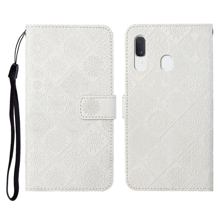 Ethnic Style Embossed Pattern Horizontal Flip Leather Case with Holder & Card Slots & Wallet & Lanyard, For Samsung Galaxy A20e, For Samsung Galaxy A20s, For Samsung Galaxy A21, For Samsung Galaxy A21s, For Samsung Galaxy A31, For Samsung Galaxy A40