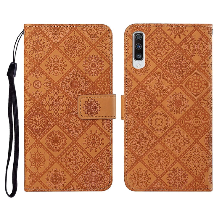 Ethnic Style Embossed Pattern Horizontal Flip Leather Case with Holder & Card Slots & Wallet & Lanyard, For Samsung Galaxy A41, For Samsung Galaxy A42 5G, For Samsung Galaxy A50, For Samsung Galaxy A51, For Samsung Galaxy A70, For Samsung Galaxy A71