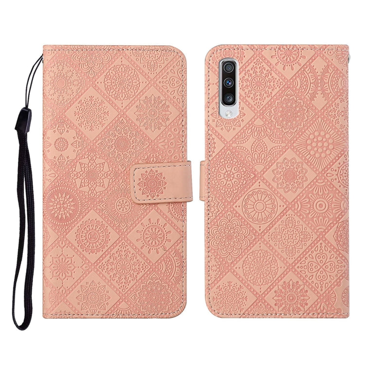 Ethnic Style Embossed Pattern Horizontal Flip Leather Case with Holder & Card Slots & Wallet & Lanyard, For Samsung Galaxy A41, For Samsung Galaxy A42 5G, For Samsung Galaxy A50, For Samsung Galaxy A51, For Samsung Galaxy A70, For Samsung Galaxy A71