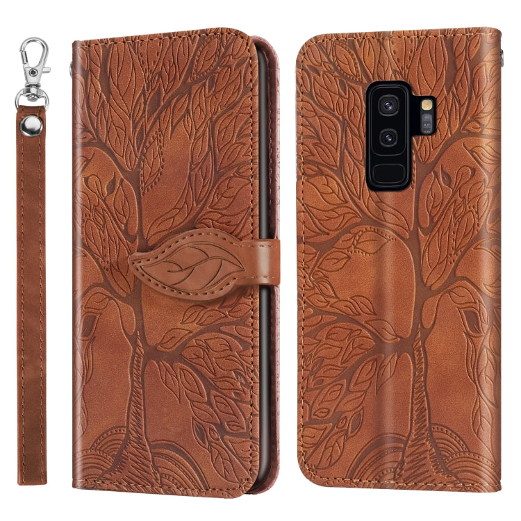 Life of Tree Embossing Pattern Horizontal Flip Leather Case with Holder & Card Slot & Wallet & Photo Frame & Lanyard