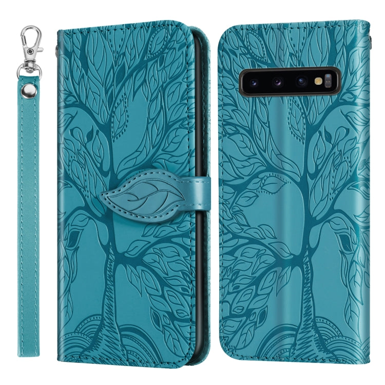Life of Tree Embossing Pattern Horizontal Flip Leather Case with Holder & Card Slot & Wallet & Photo Frame & Lanyard