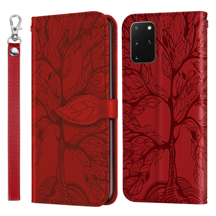 Life of Tree Embossing Pattern Horizontal Flip Leather Case with Holder & Card Slot & Wallet & Photo Frame & Lanyard