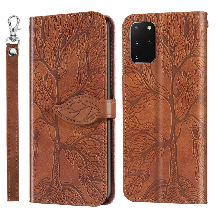 Life of Tree Embossing Pattern Horizontal Flip Leather Case with Holder & Card Slot & Wallet & Photo Frame & Lanyard