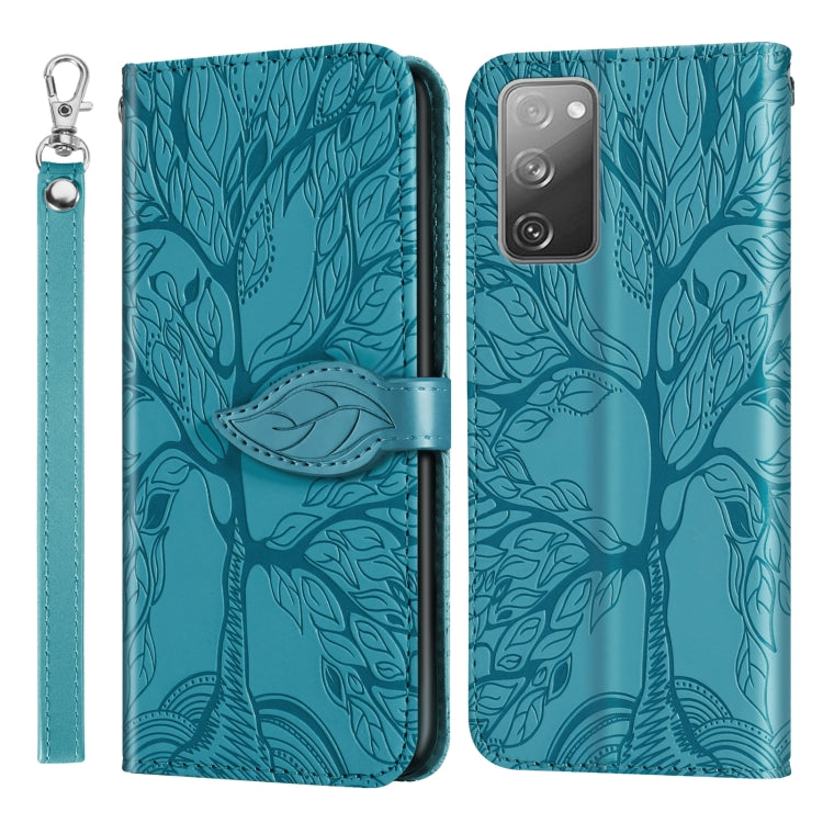Life of Tree Embossing Pattern Horizontal Flip Leather Case with Holder & Card Slot & Wallet & Photo Frame & Lanyard