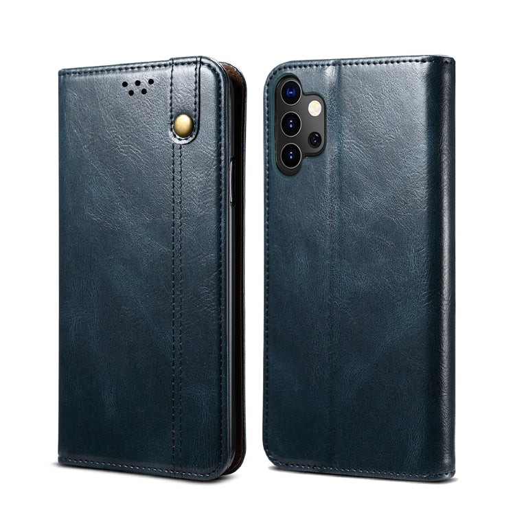 Simple Wax Crazy Horse Texture Horizontal Flip Leather Case with Card Slots & Wallet, For Samsung Galaxy A12 5G, For Samsung Galaxy A32 5G, For Samsung Galaxy A72 5G / 4G