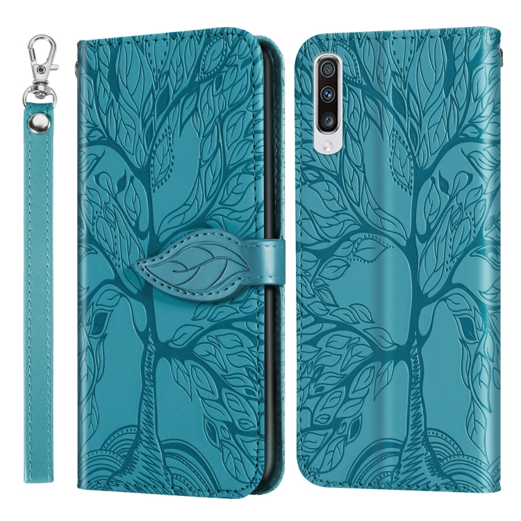 Life of Tree Embossing Pattern Horizontal Flip Leather Case with Holder & Card Slot & Wallet & Photo Frame & Lanyard