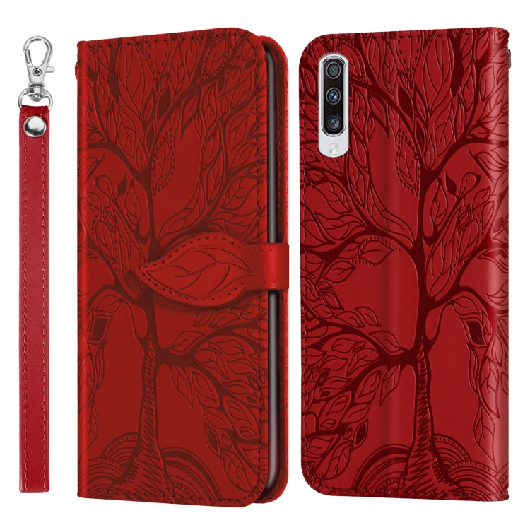Life of Tree Embossing Pattern Horizontal Flip Leather Case with Holder & Card Slot & Wallet & Photo Frame & Lanyard