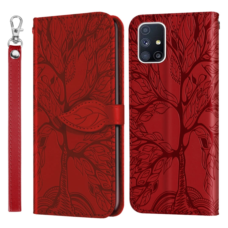 Life of Tree Embossing Pattern Horizontal Flip Leather Case with Holder & Card Slot & Wallet & Photo Frame & Lanyard