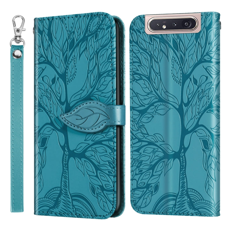 Life of Tree Embossing Pattern Horizontal Flip Leather Case with Holder & Card Slot & Wallet & Photo Frame & Lanyard