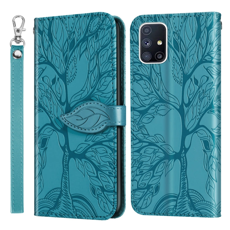 Life of Tree Embossing Pattern Horizontal Flip Leather Case with Holder & Card Slot & Wallet & Photo Frame & Lanyard