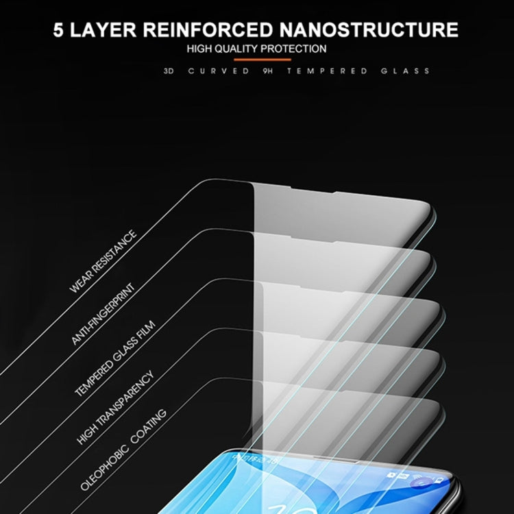 UV Liquid Curved Full Glue Tempered Glass Film, For Samsung Galaxy S21 5G, For Samsung Galaxy S21 Ultra 5G, For Samsung Galaxy S21+ 5G