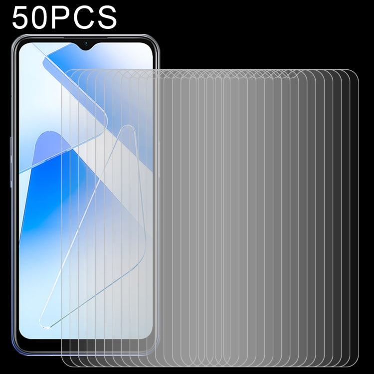 50 PCS 0.26mm 9H Surface Hardness 2.5D Explosion-proof Tempered Glass Non-full Screen Film