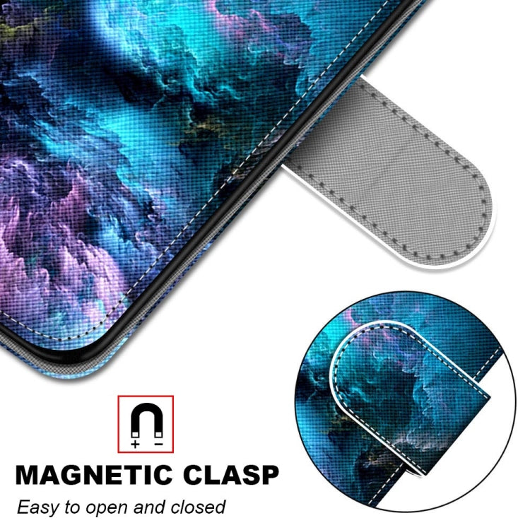 Coloured Drawing Cross Texture Horizontal Flip PU Leather Case with Holder & Card Slots & Wallet & Lanyard