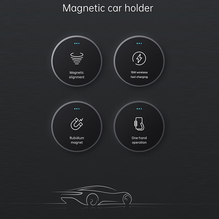 JOYROOM JR-ZS240 15W Max Car Magnetic Wireless Charge Holder