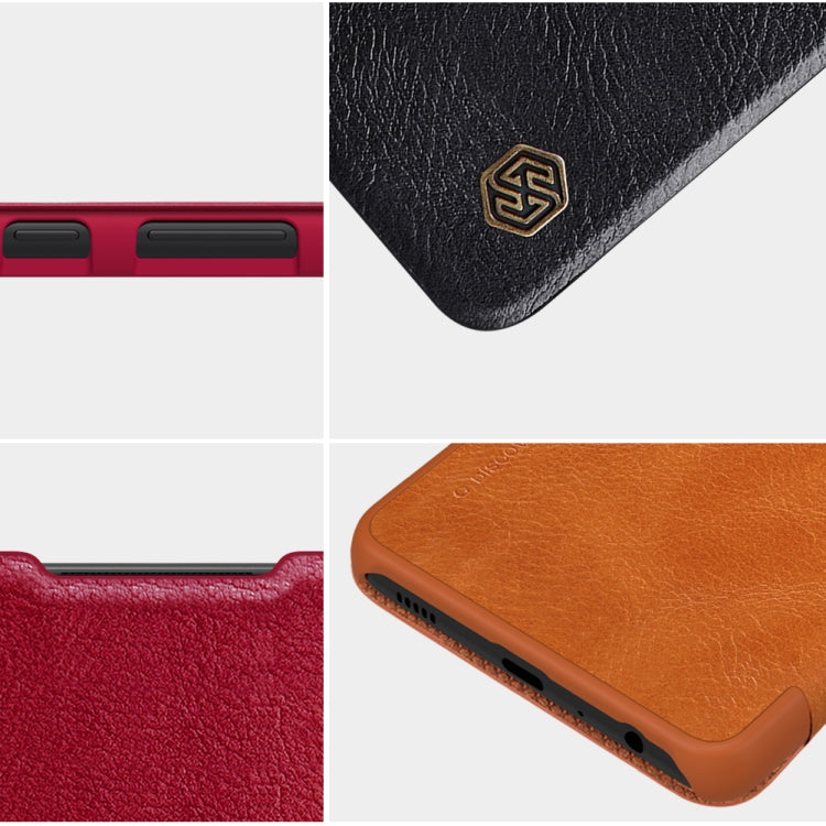 NILLKIN QIN Series Crazy Horse Texture Horizontal Flip Leather Case with Card Slot, For Samsung Galaxy A32 5G