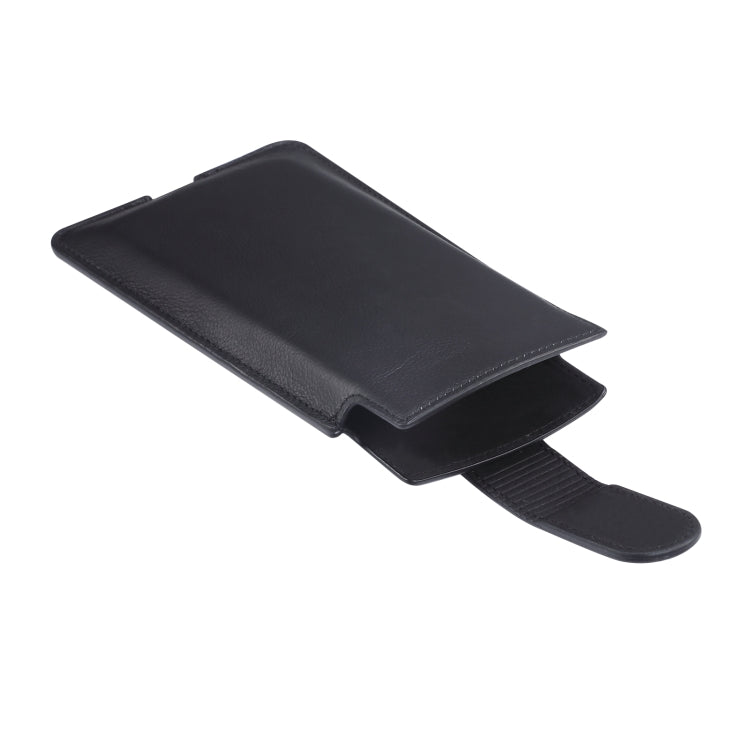 Universal Cow Leather Vertical Mobile Phone Leather Case Waist Bag For 6.1 inch and Below Phones, For 6.1 inch and Below Phones