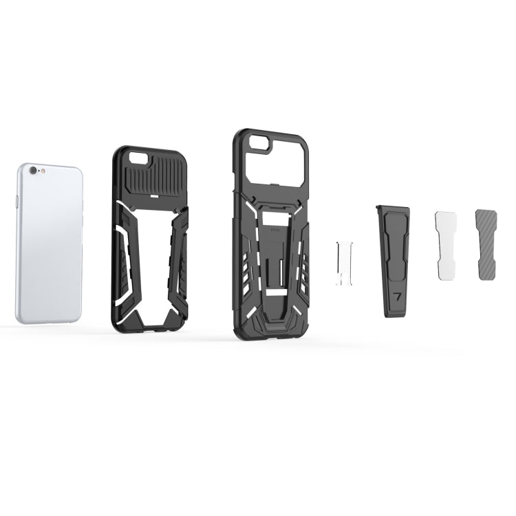 War Chariot Series Armor All-inclusive Shockproof PC + TPU Protective Case with Invisible Holder, For iPhone 6, For iPhone 6 Plus, For iPhone SE 2022 / SE 2020 / 8 / 7, For iPhone 8 Plus / 7 Plus, For iPhone 11, For iPhone 11 Pro, For iPhone 11 Pro Max...
