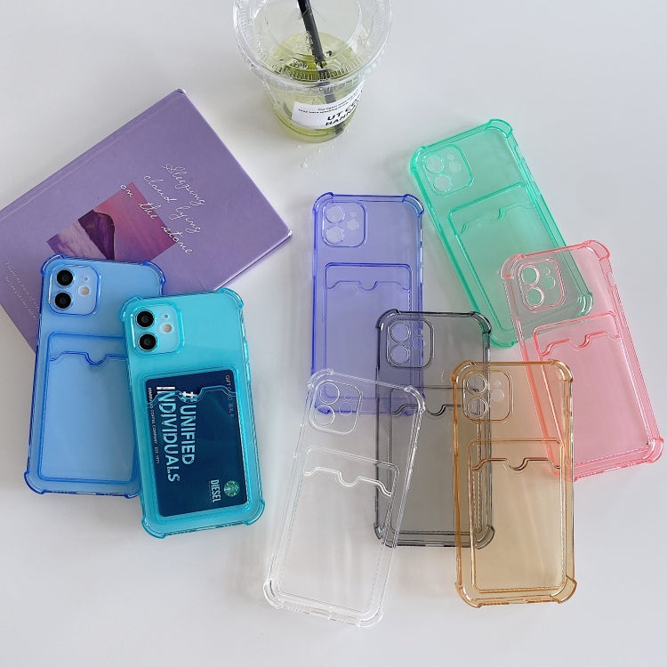 TPU Dropproof Protective Back Case with Card Slot, For iPhone 8 Plus / 7 Plus, For iPhone SE 2022 / SE 2020 / 8 / 7, For iPhone XS / X, For iPhone XR, For iPhone XS Max