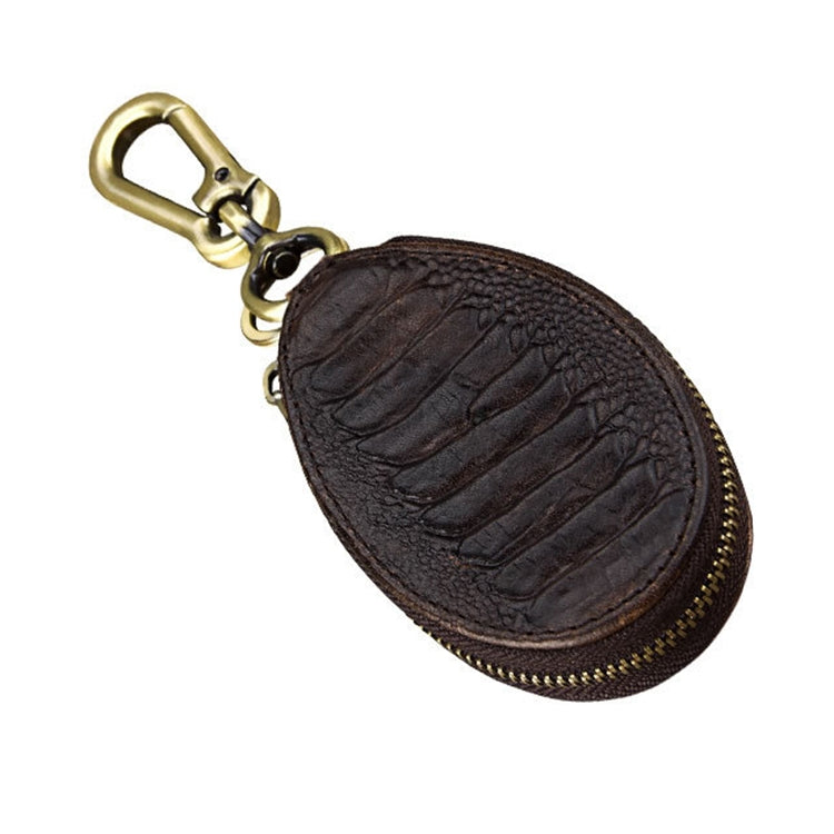 Vintage Leather Hanging Waist Universal Car Key Case, Vintage Leather Coffee
