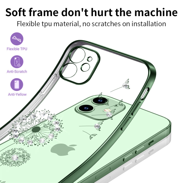 Ultra-thin Electroplating Dandelion Pattern Protective Case, For iPhone 11, For iPhone 11 Pro, For iPhone 11 Pro Max, For iPhone 12 Pro Max, For iPhone 12 Pro, For iPhone 12, For iPhone 12 Mini
