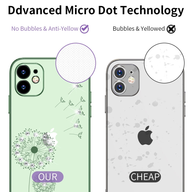 Ultra-thin Electroplating Dandelion Pattern Protective Case, For iPhone 11, For iPhone 11 Pro, For iPhone 11 Pro Max, For iPhone 12 Pro Max, For iPhone 12 Pro, For iPhone 12, For iPhone 12 Mini