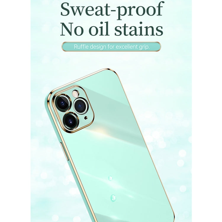XINLI Straight Edge 6D Electroplate TPU Phone Case with Ring Holder, For iPhone 11 Pro Max, For iPhone 12, For iPhone 12 mini, For iPhone 12 Pro, For iPhone 12 Pro Max, For iPhone X