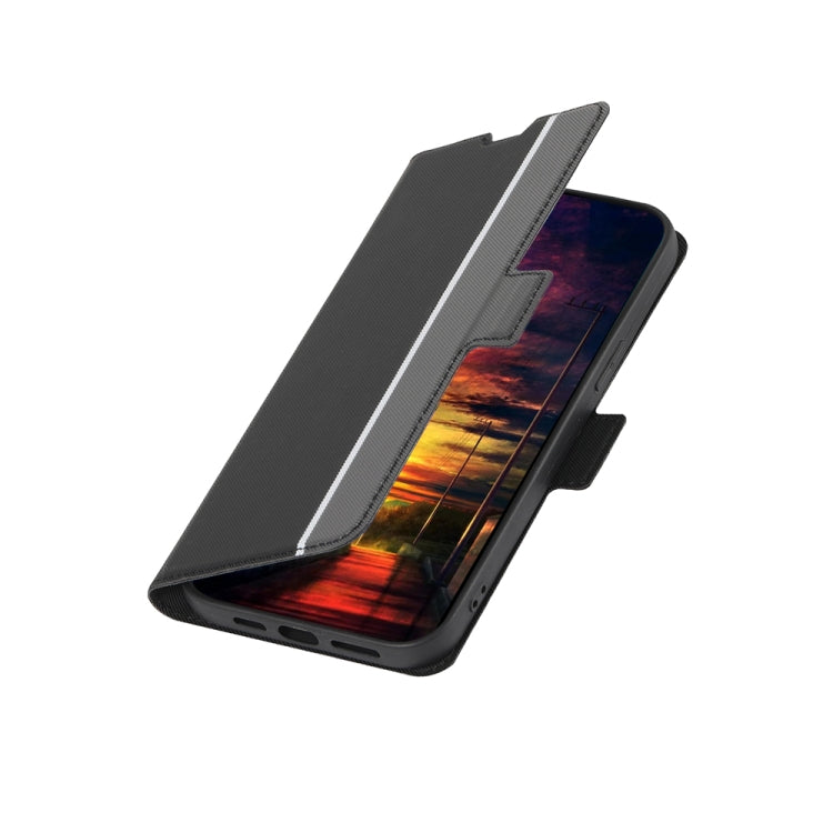 Twill Texture Side Button Leather Phone Case, For iPhone 13, For iPhone 13 Pro, For iPhone 13 Pro Max, For iPhone SE 2022 / SE 2020 / 8 /7