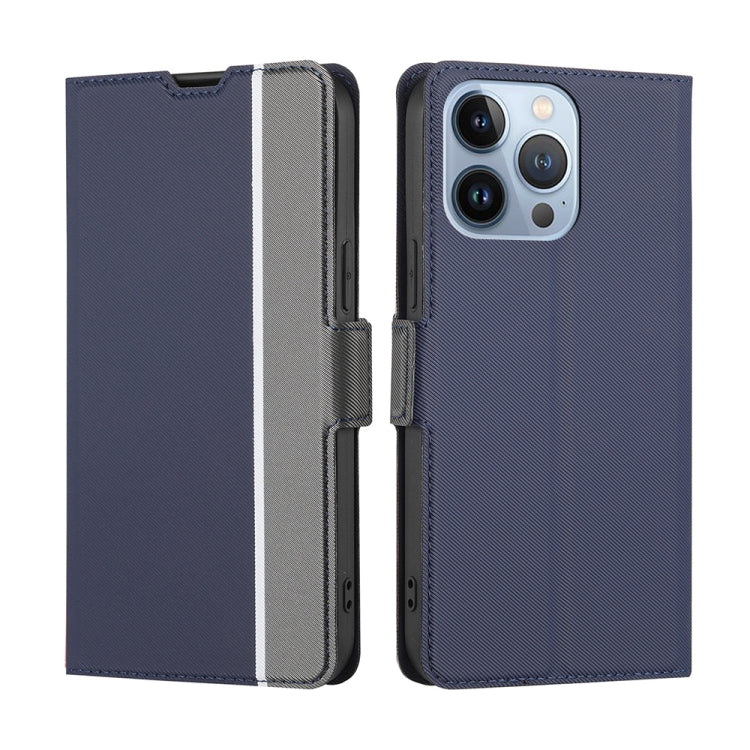 Twill Texture Side Button Leather Phone Case, For iPhone 13, For iPhone 13 Pro, For iPhone 13 Pro Max, For iPhone SE 2022 / SE 2020 / 8 /7
