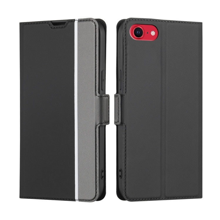Twill Texture Side Button Leather Phone Case, For iPhone 13, For iPhone 13 Pro, For iPhone 13 Pro Max, For iPhone SE 2022 / SE 2020 / 8 /7