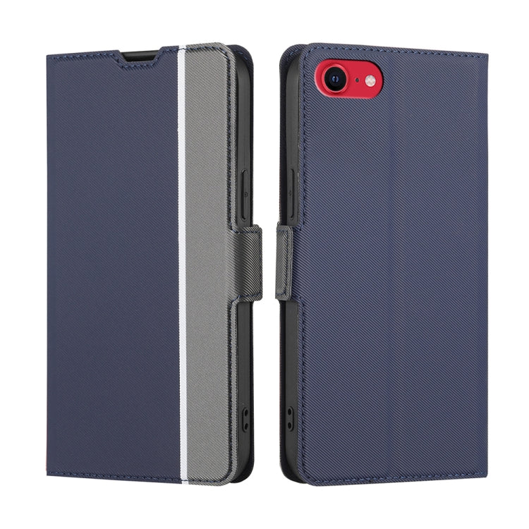 Twill Texture Side Button Leather Phone Case, For iPhone 13, For iPhone 13 Pro, For iPhone 13 Pro Max, For iPhone SE 2022 / SE 2020 / 8 /7