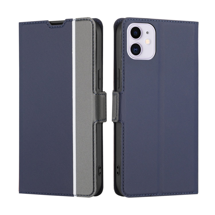 Twill Texture Side Button Leather Phone Case, For iPhone 12 / 12 Pro, For iPhone 12 Pro Max, For iPhone 11, For iPhone 11 Pro, For iPhone 11 Pro Max, For iPhone X / XS, For iPhone XR, For iPhone XS Max
