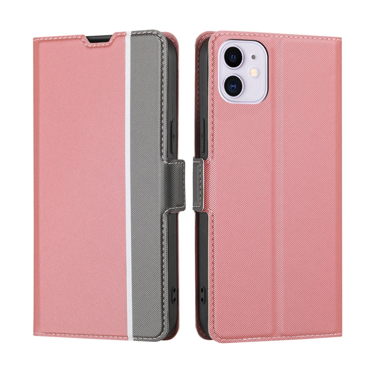 Twill Texture Side Button Leather Phone Case, For iPhone 12 / 12 Pro, For iPhone 12 Pro Max, For iPhone 11, For iPhone 11 Pro, For iPhone 11 Pro Max, For iPhone X / XS, For iPhone XR, For iPhone XS Max